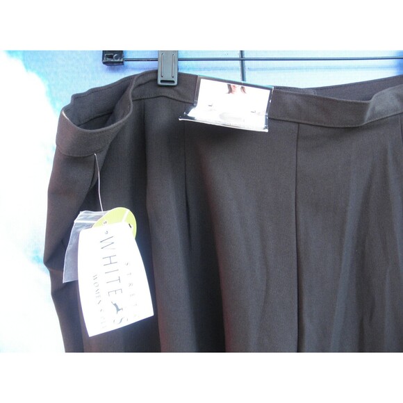 NEW VINTAGE WHITE STAG, DARK BROWN STRETCH TROUSERS, PANTS,PLUS SIZE 22W AVERAGE - Picture 2 of 8
